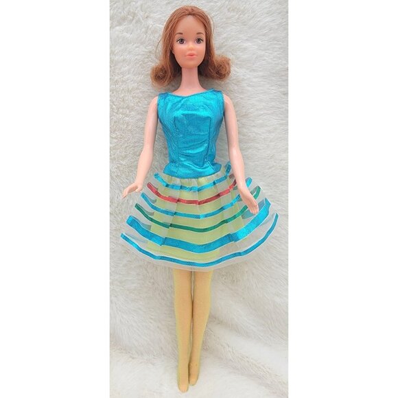 Vintage Barbie Mod Era Twinkle Togs #1854 Quick Curl Kelley #4221 HTF Redhead - Picture 1 of 13
